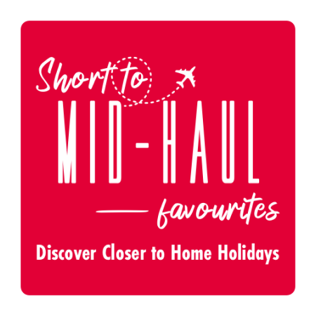 Short to Mid-Haul Favourites logo.